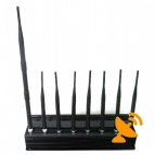 8 Antenna Signal Jammer 3G 4G Cellular,GPS,WIFI,Lojack Jammer System