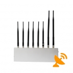 8 Antenna High Power Jammer Cell Phone + Wifi + GPS + VHF + UHF Jammer